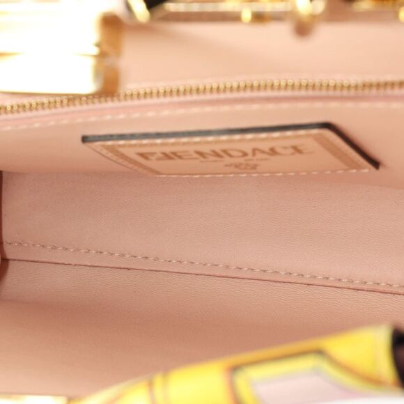 Fendi x Versace Fendace Peekaboo Bag Printed Zucca Leather Mini - Picture 5 of 6